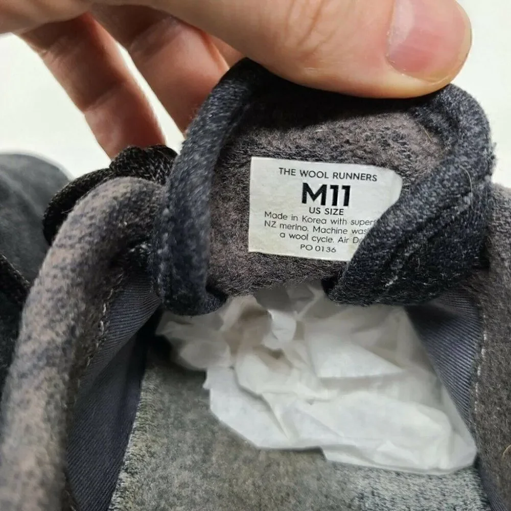 ALLBIRDS WOOL RUNNERS NATURAL BLACK BLACK  11